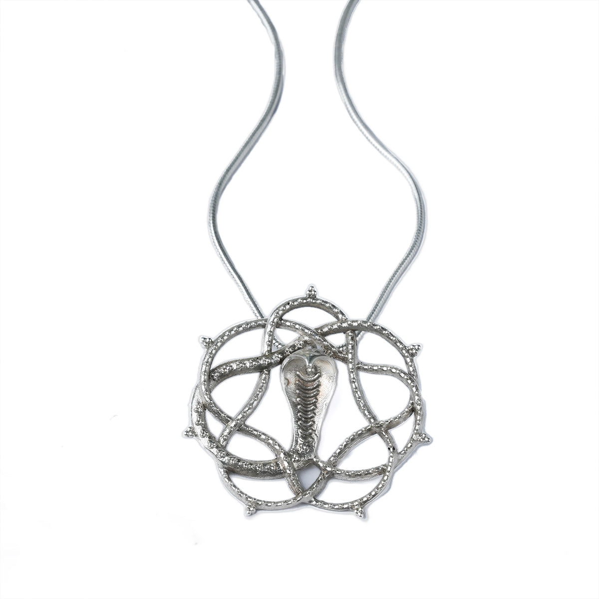 vasuki silver chain pendant necklace by moha