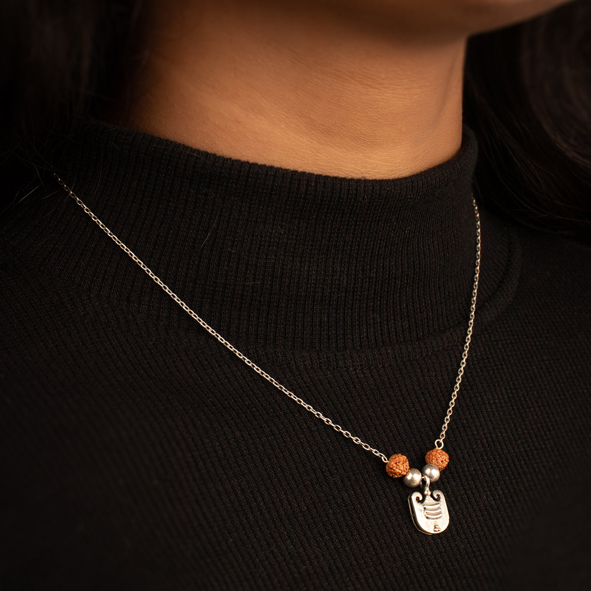vibhuti charms silver necklace by moha