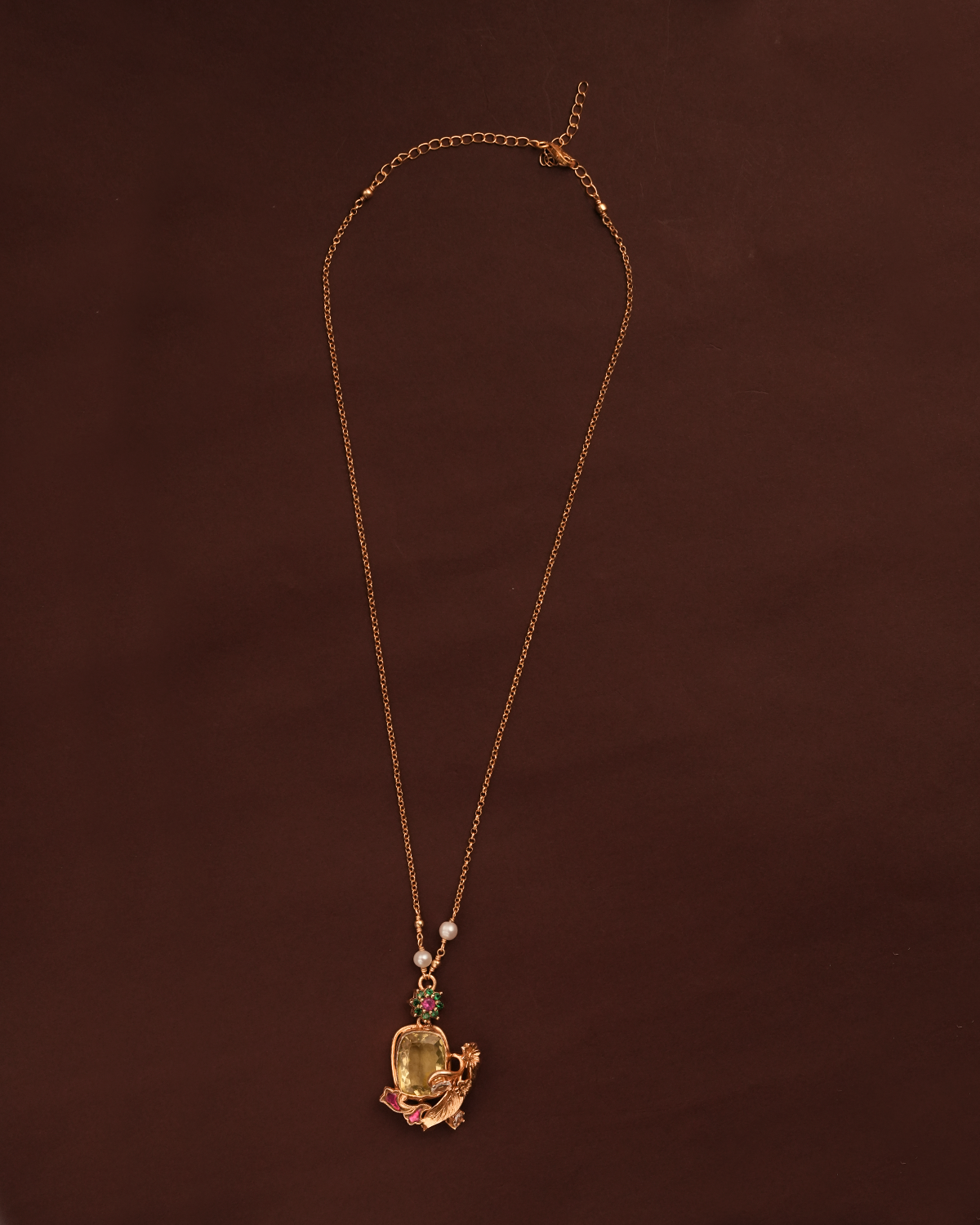 Vinisha Silver Pendant with Chain by MOHA