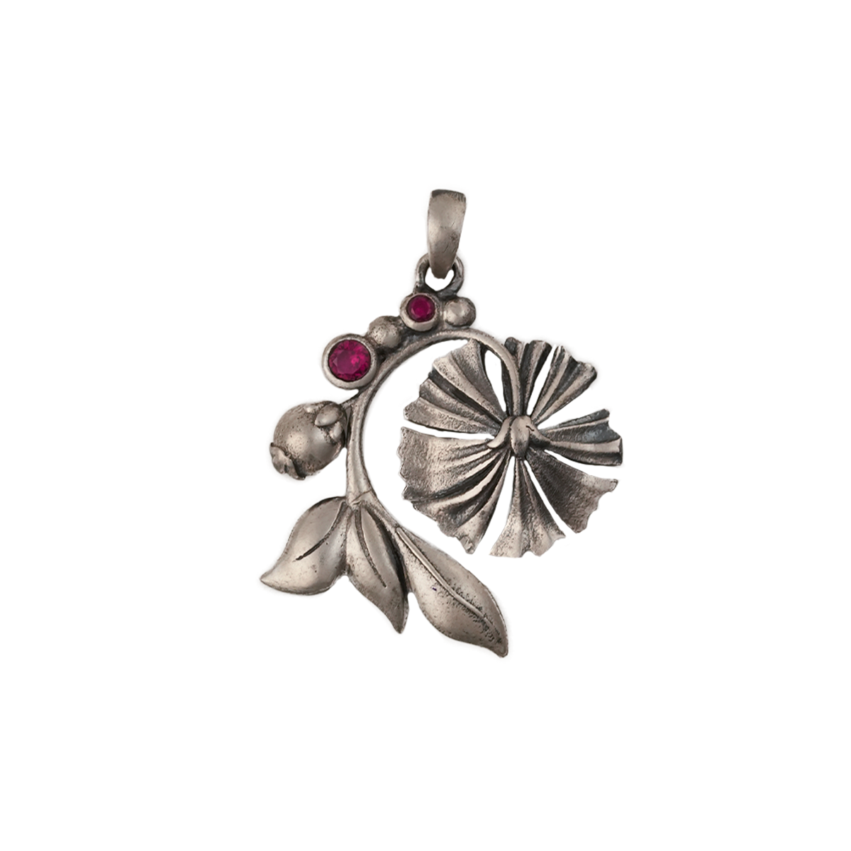 William Morris - Bloom Lily Silver Pendant by Moha (Only Pendant)