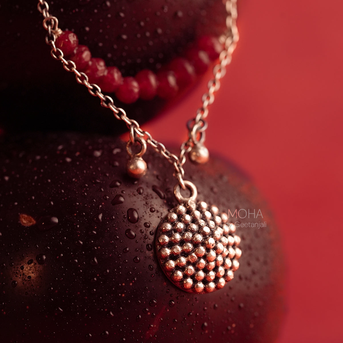 Yami Silver Pendant with Chain by MOHA