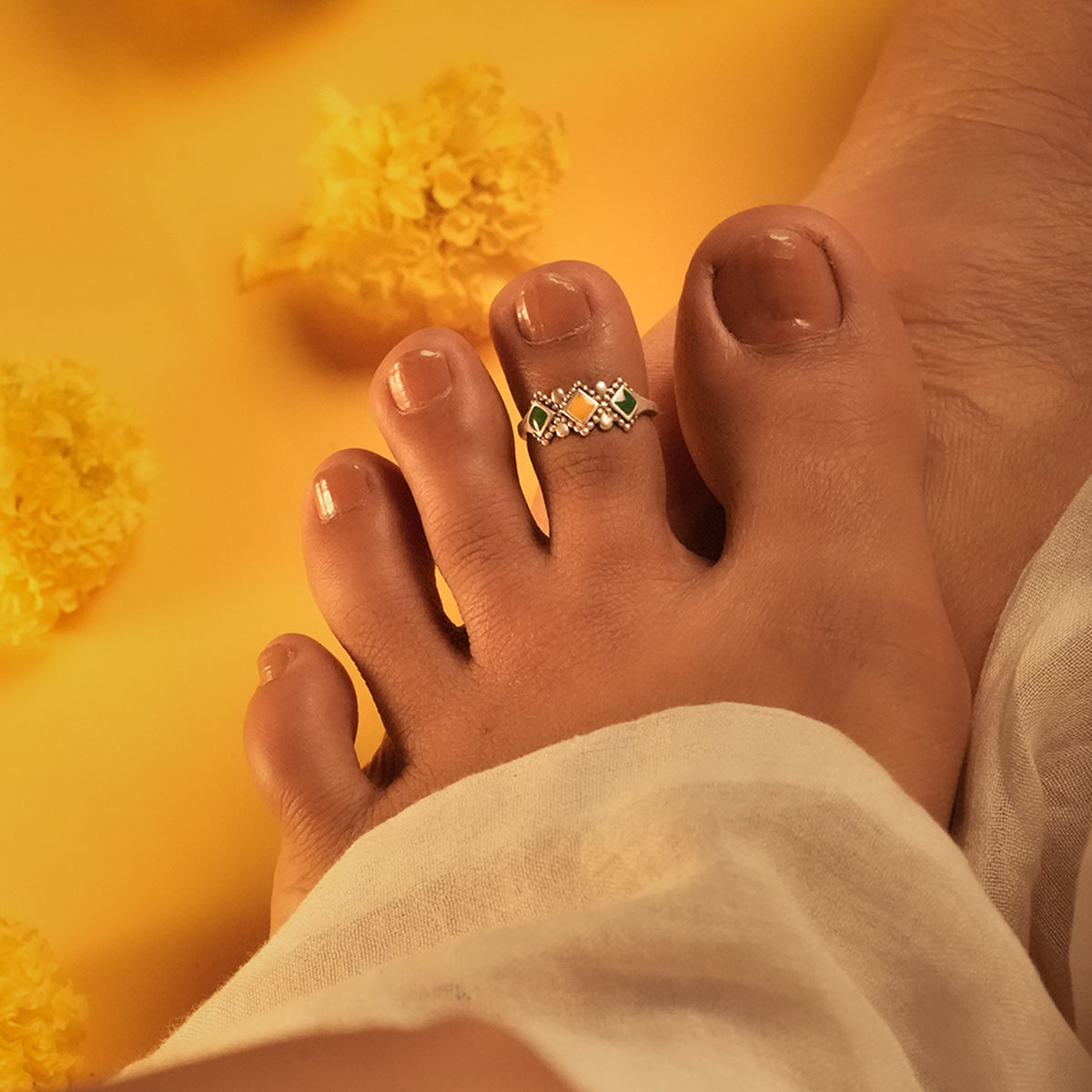 Yashvi Silver Toe Rings by MOHA