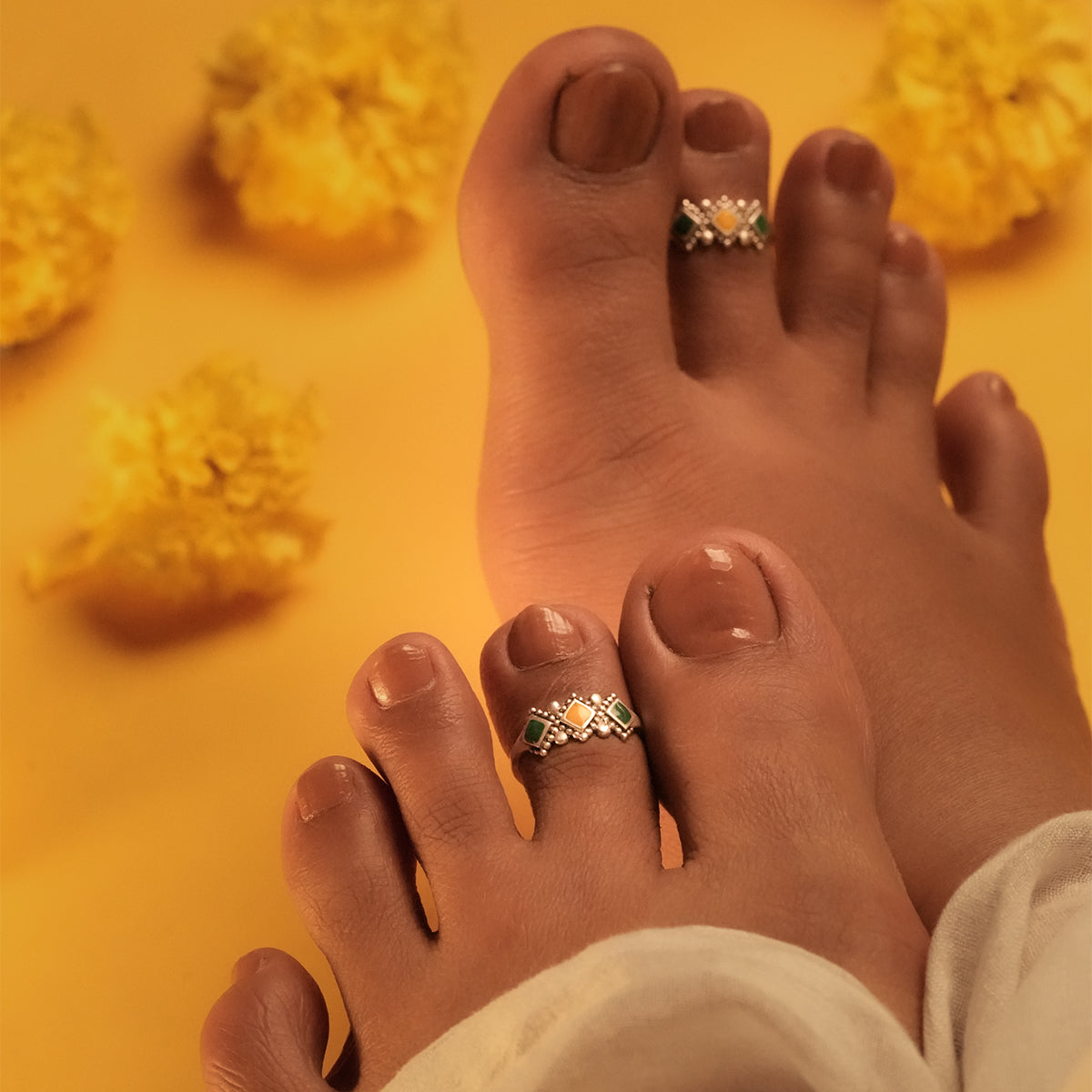 Yashvi Silver Toe Rings by MOHA