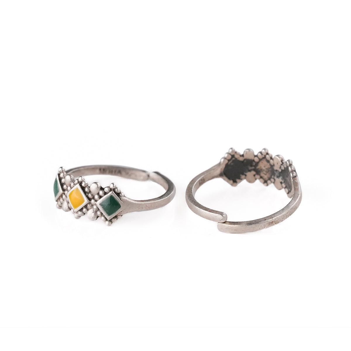 Yashvi Silver Toe Rings by MOHA