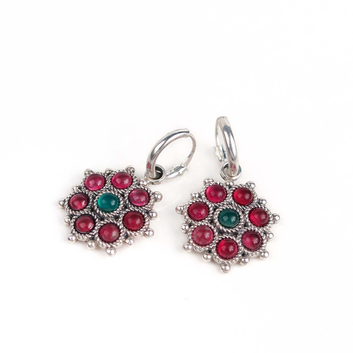 adaa hoops silver bugadi by moha