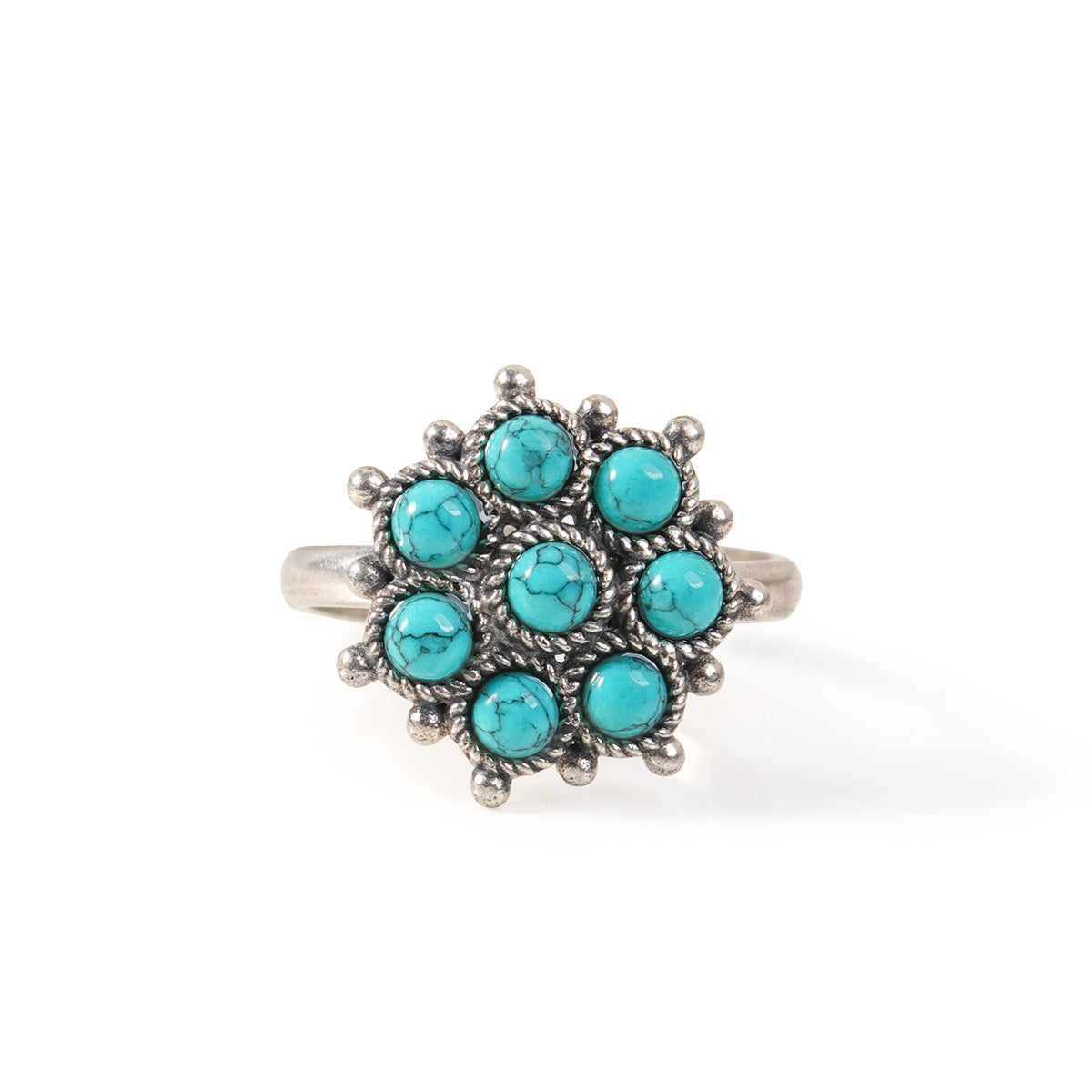 adaa turquoise silver finger ring by moha