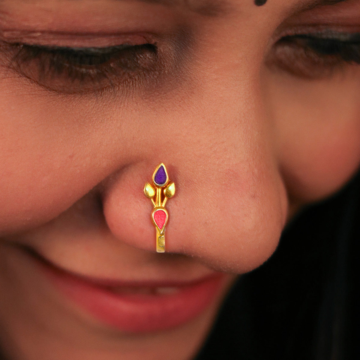 chamba nose pin clip on by moha
