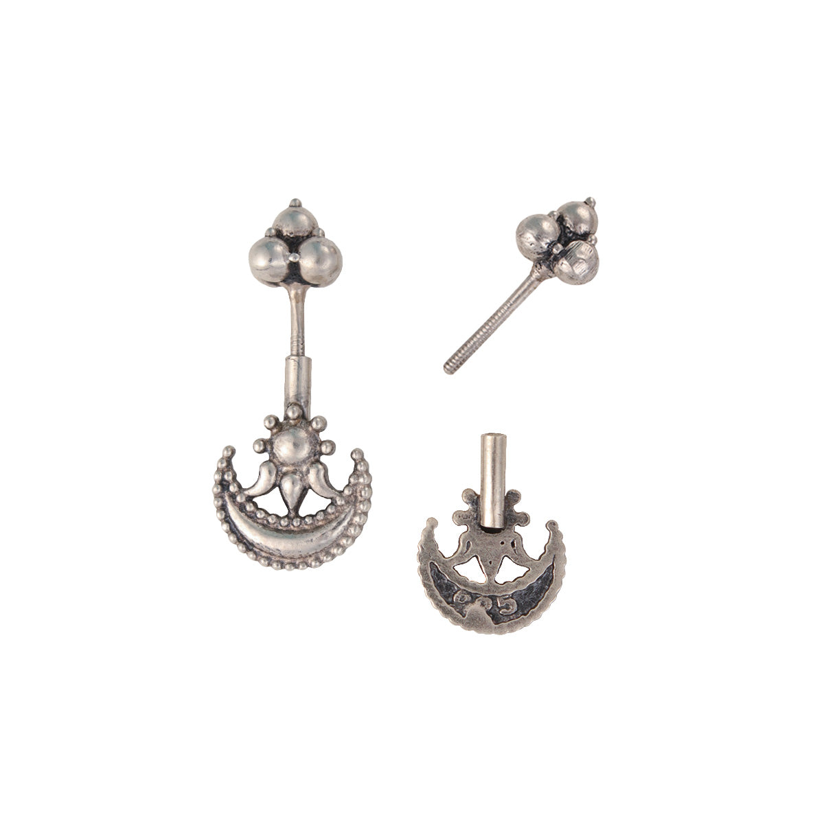 chand silver bugadi pierced by moha