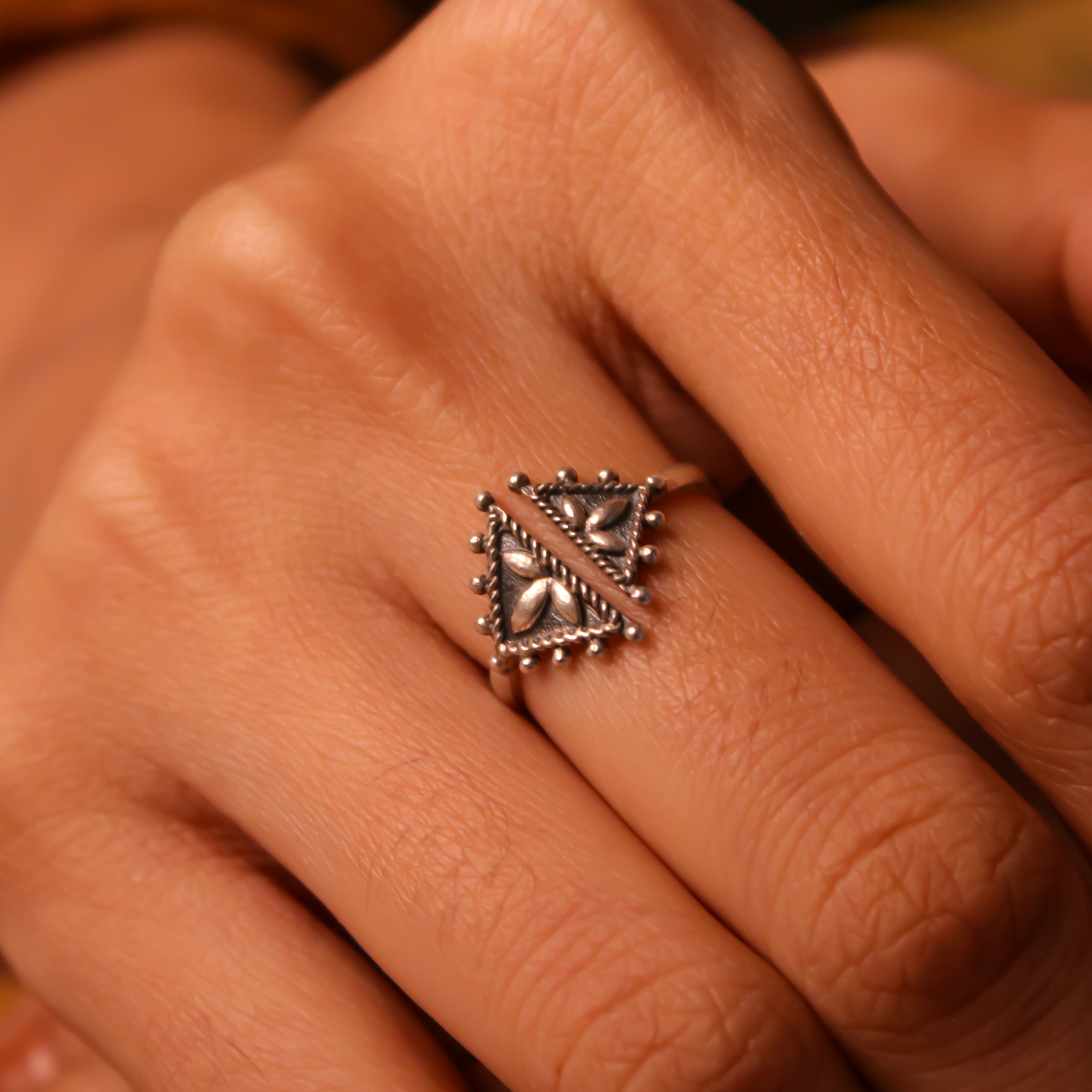 dwija silver finger ring by moha