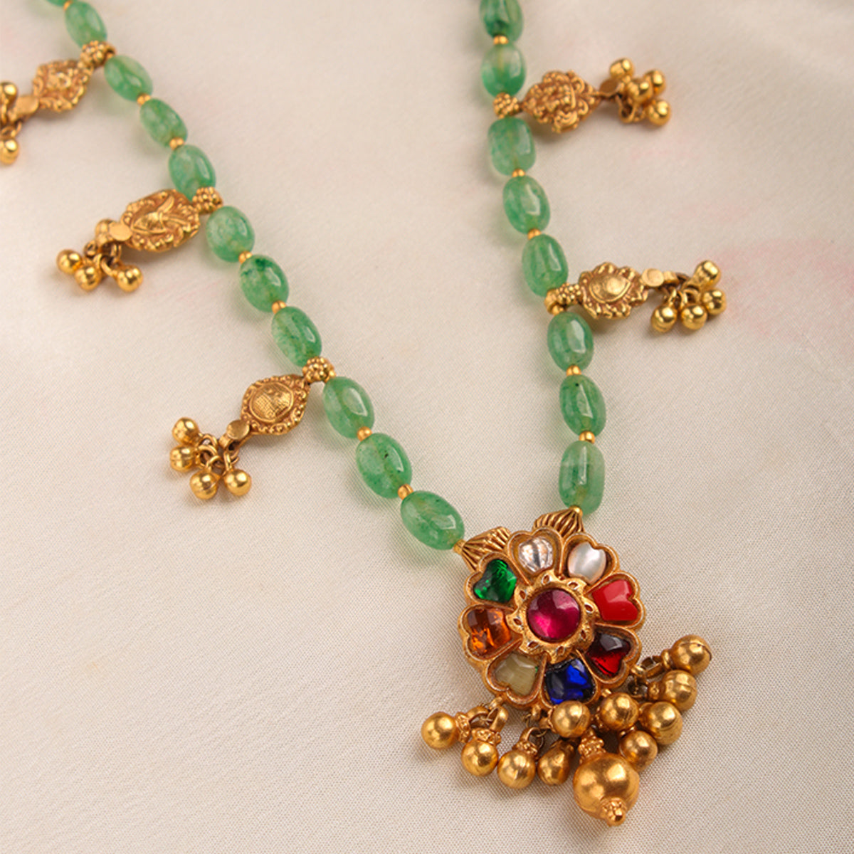 Maithili Silver Necklace by MOHA