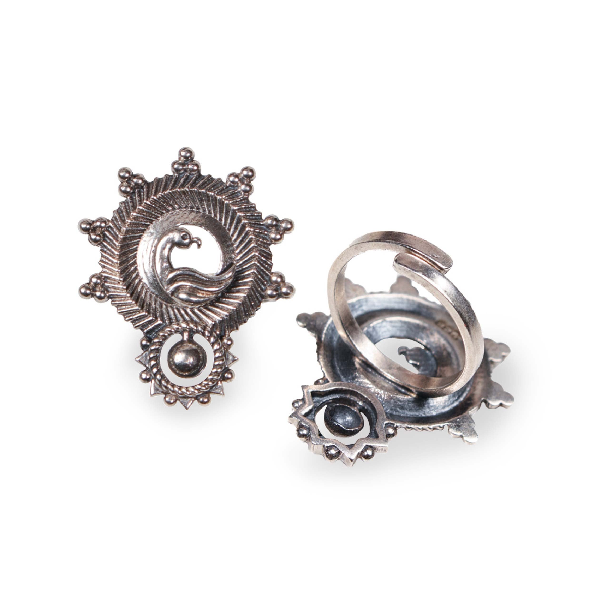 hansika silver toe ring by moha