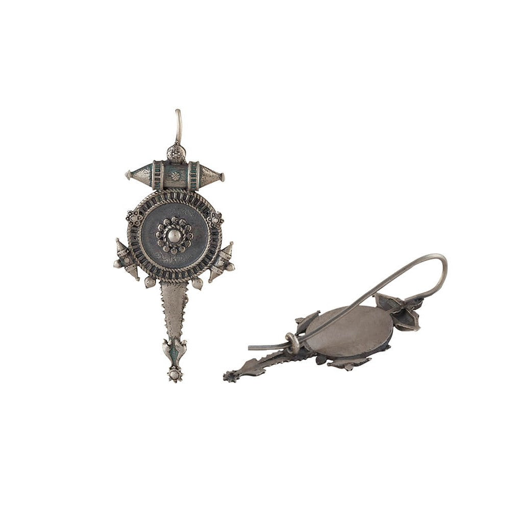 hingora silver dangle earring small by moha