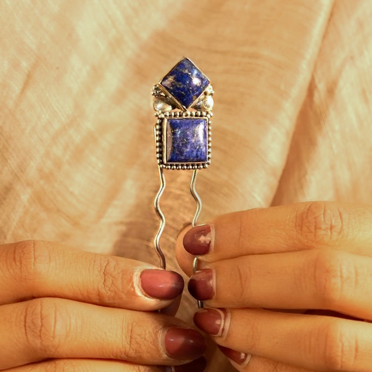 indrayani silver hairpin by moha