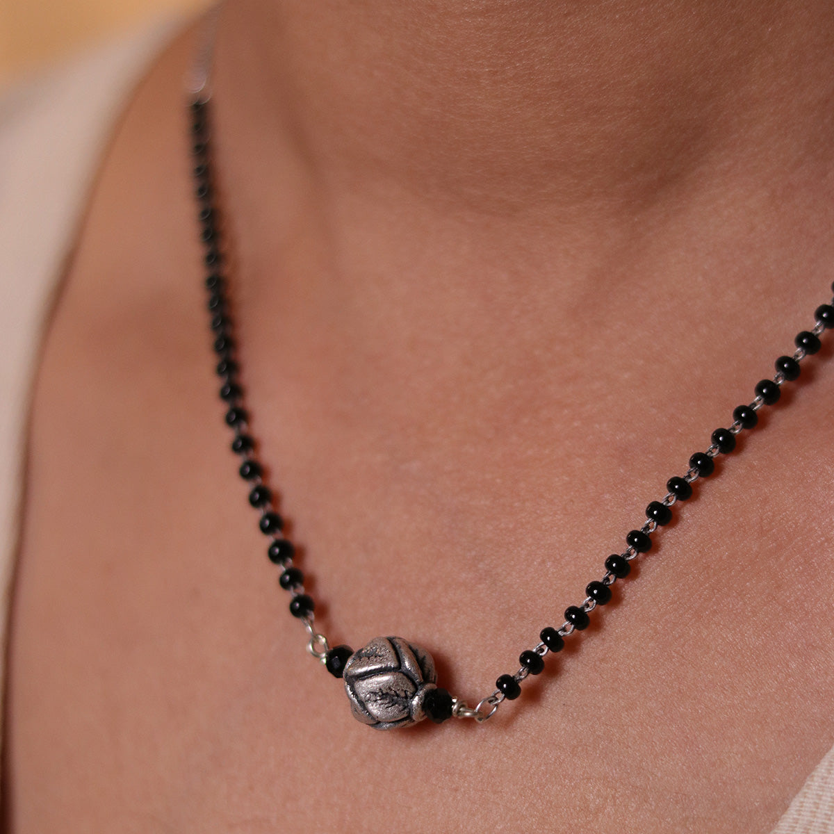 ira silver mangalsutra by moha