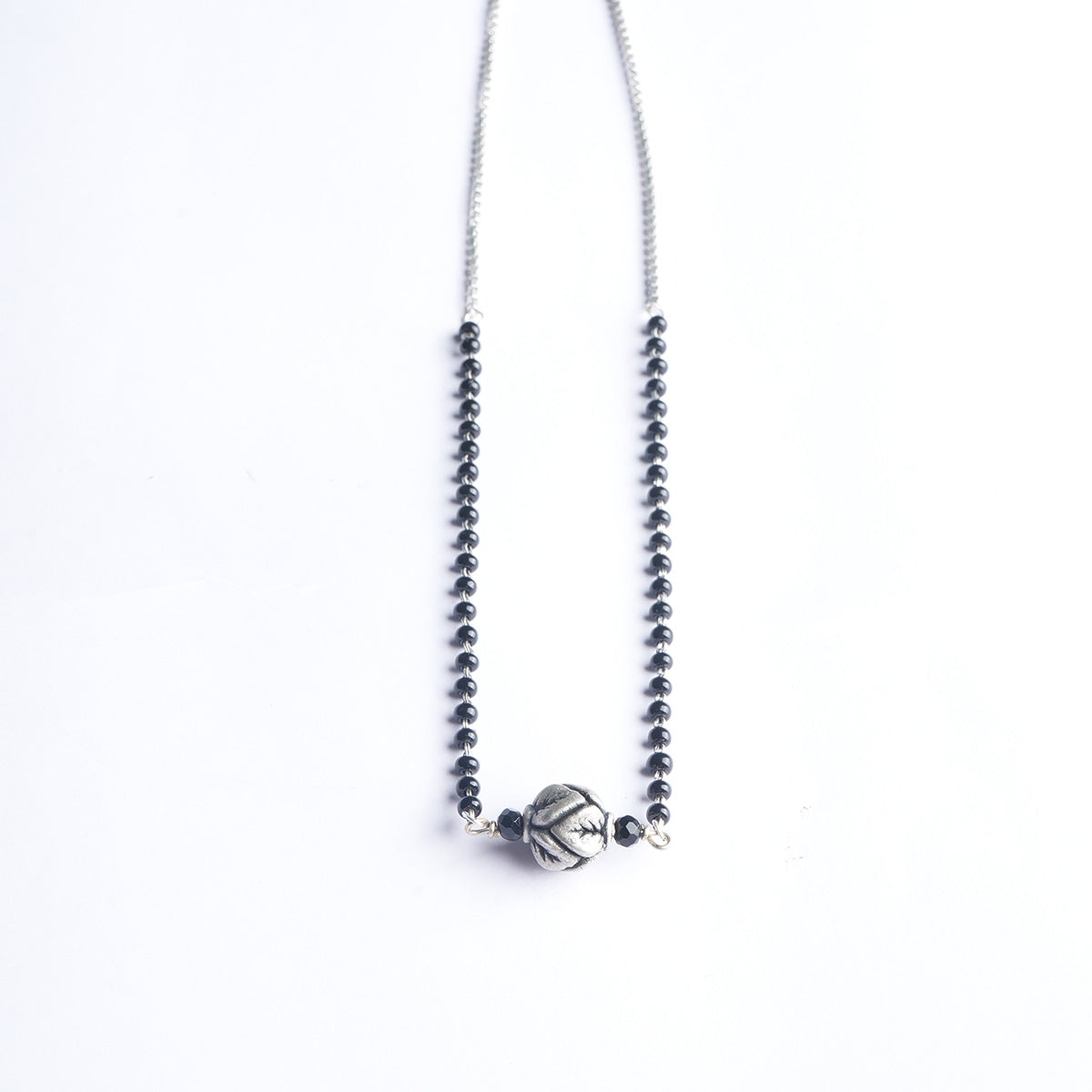 ira silver mangalsutra by moha