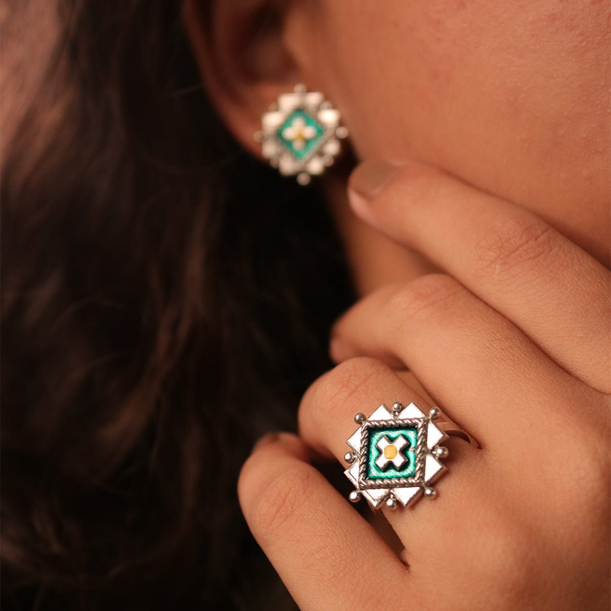 jhanki silver finger ring by moha