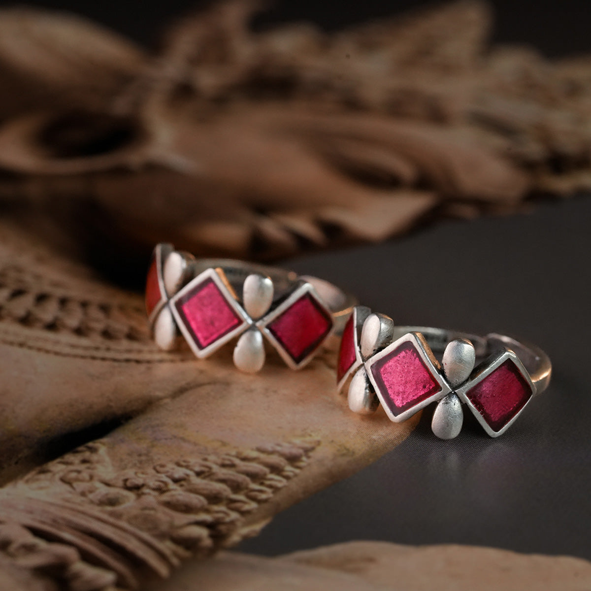 jheel silver toe rings by moha