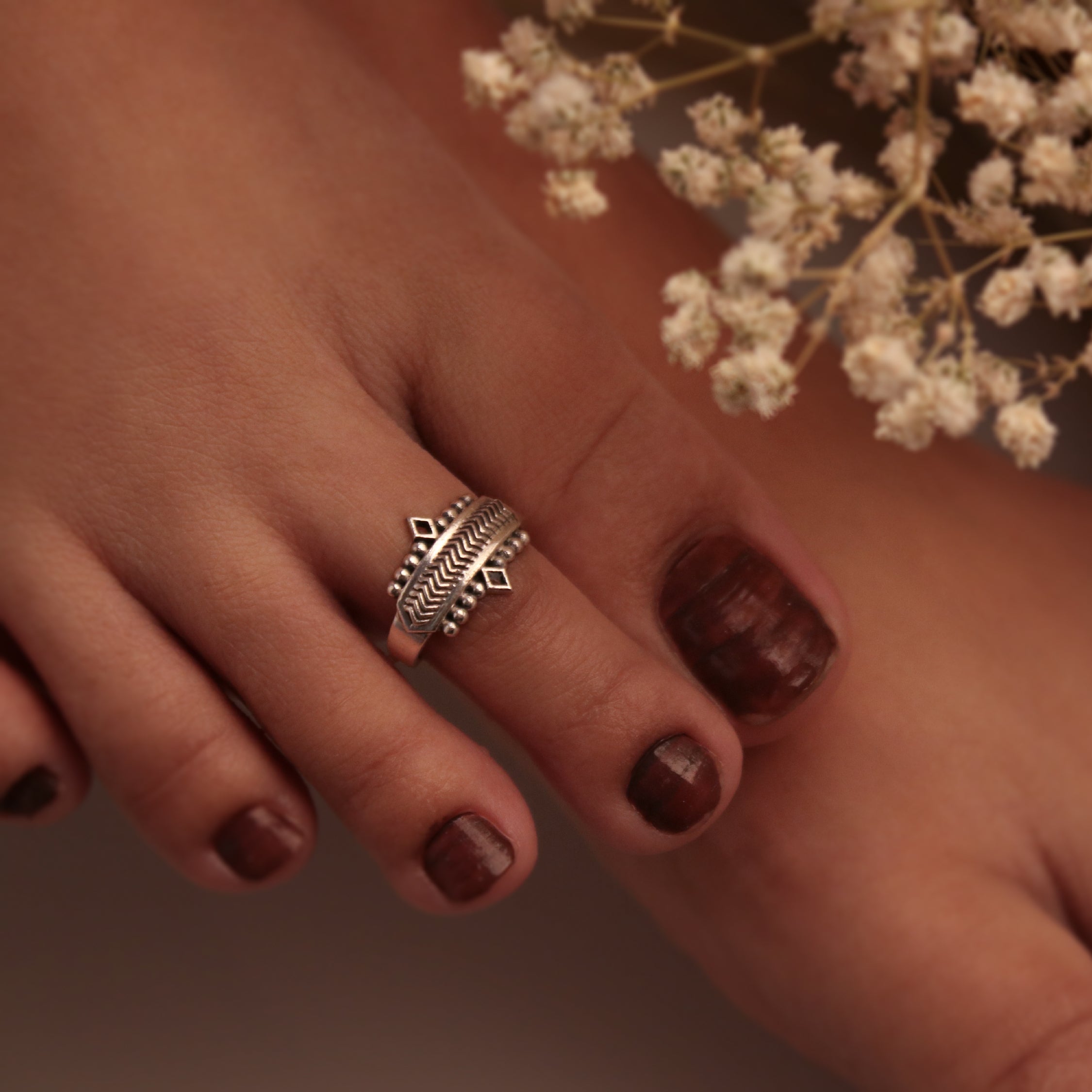 kalki silver toe ring by moha