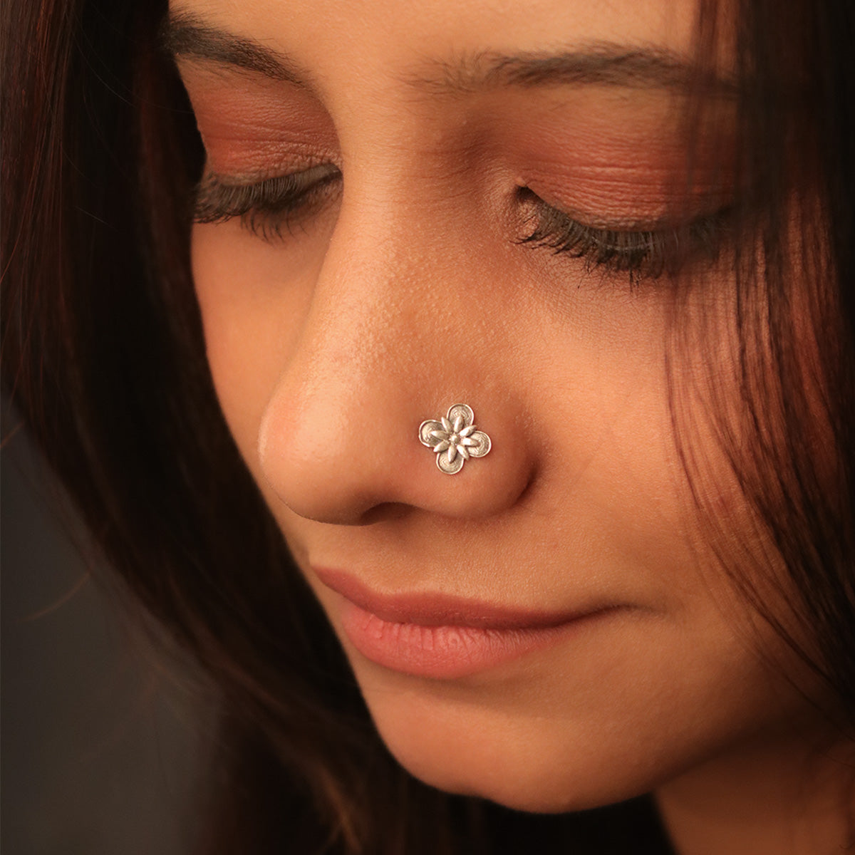 kaner silver nosepin pierced by moha