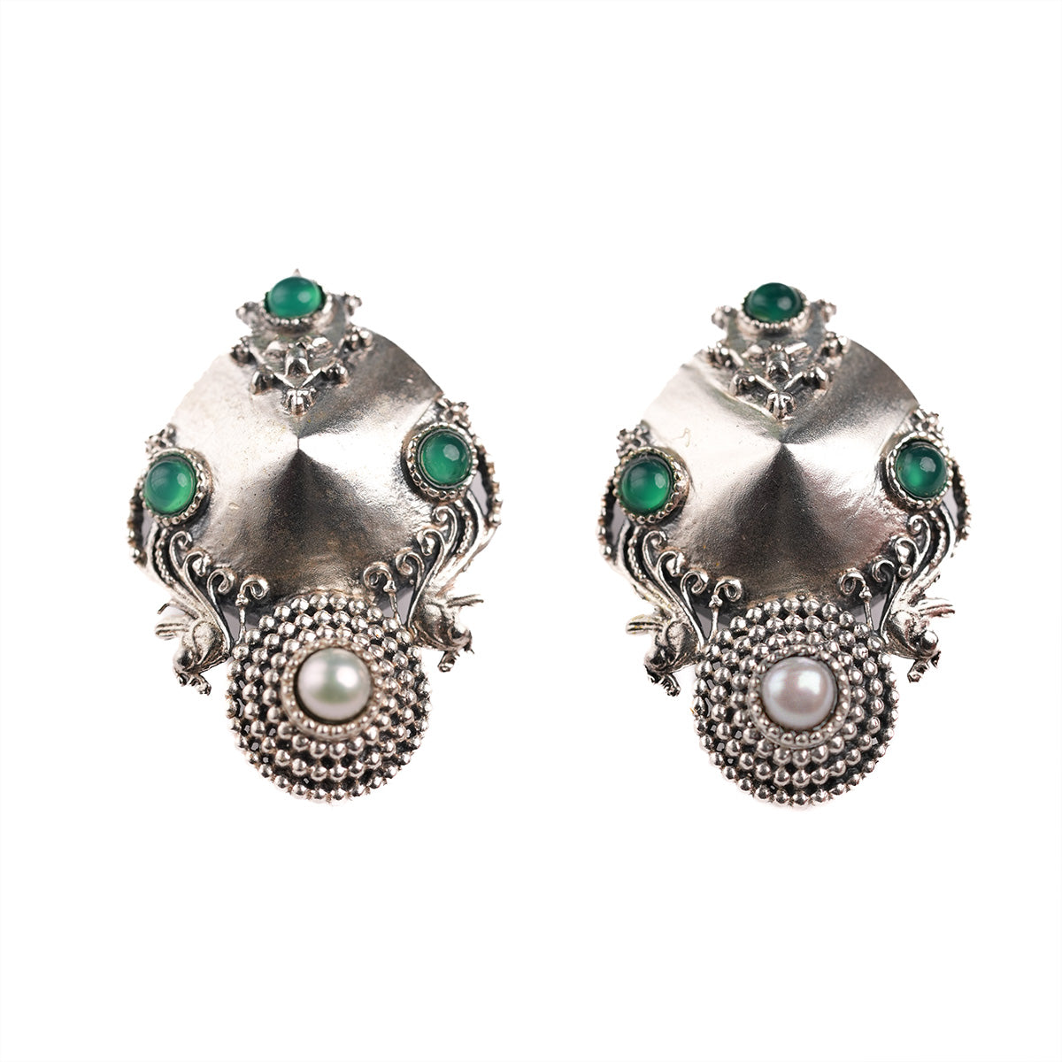 kunti silver earrings by moha
