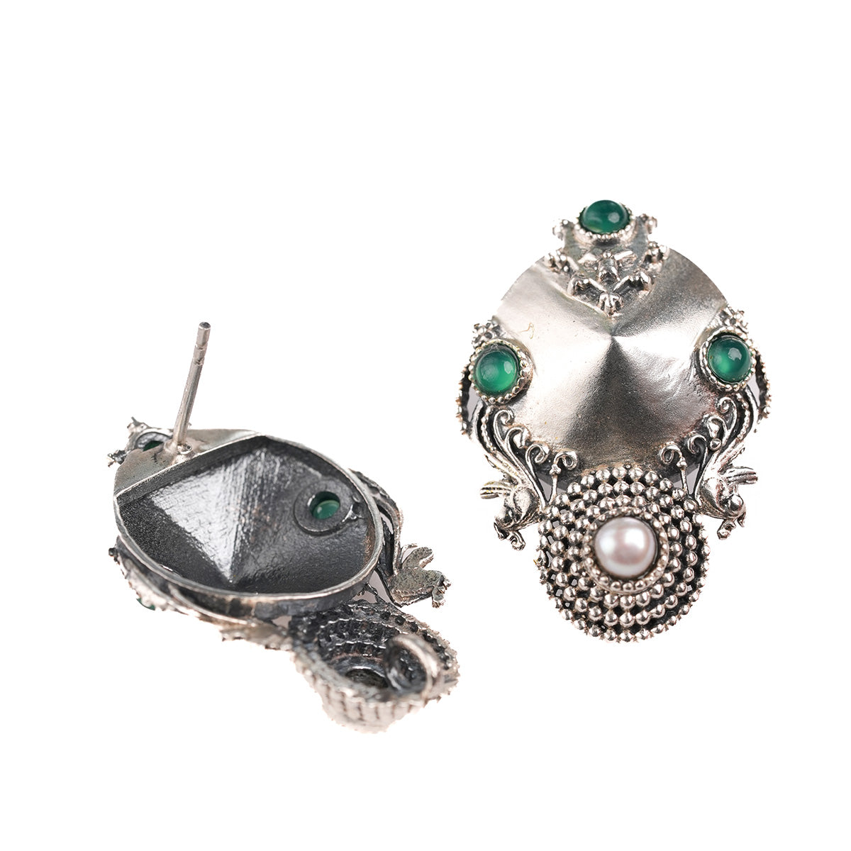 kunti silver earrings by moha