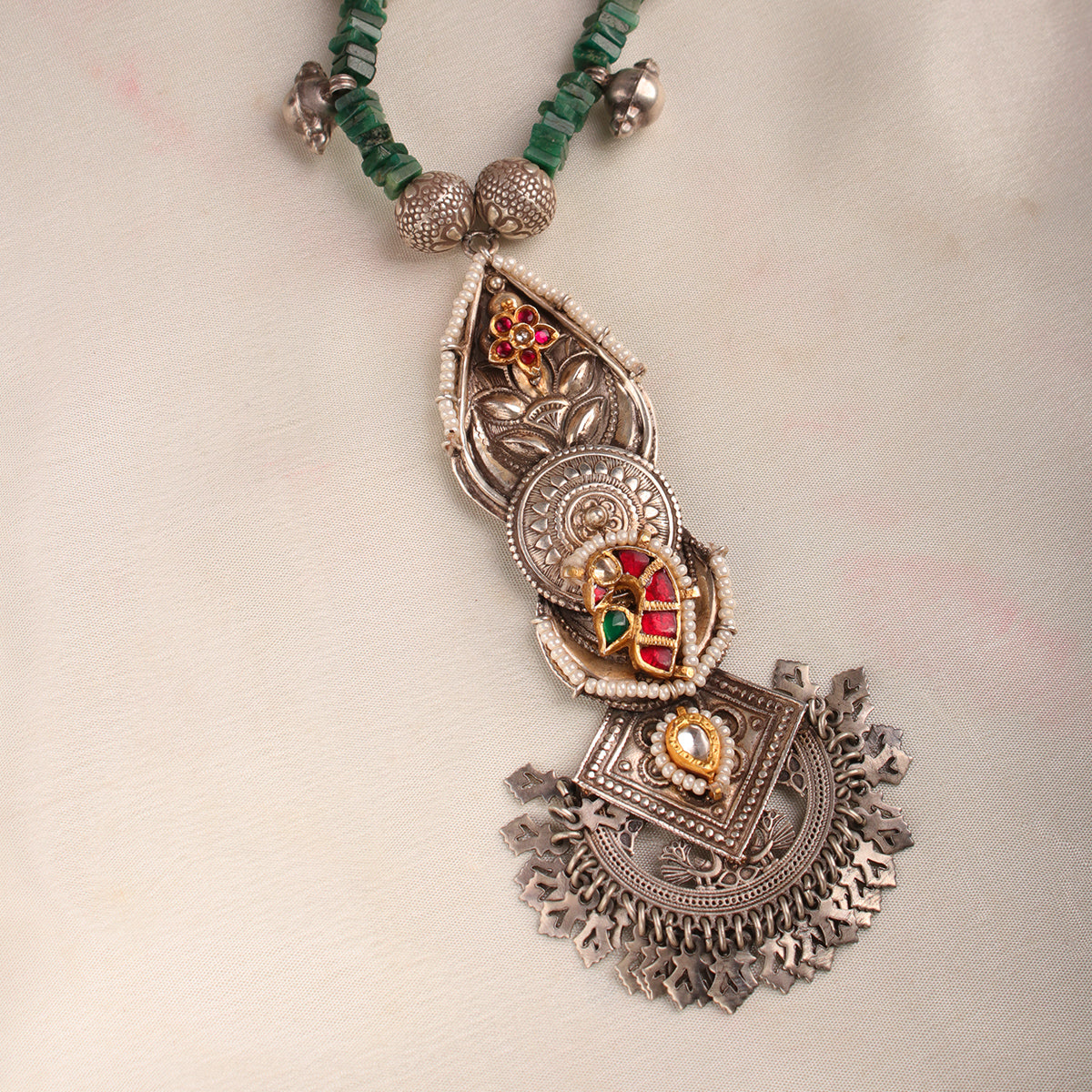 Janaki Silver Necklace by MOHA