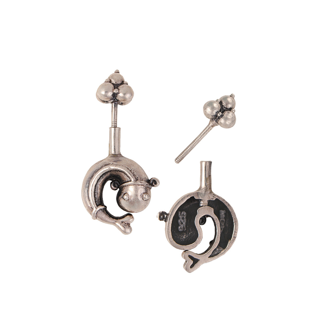 matsyakarnika silver bugadi pierced small by moha