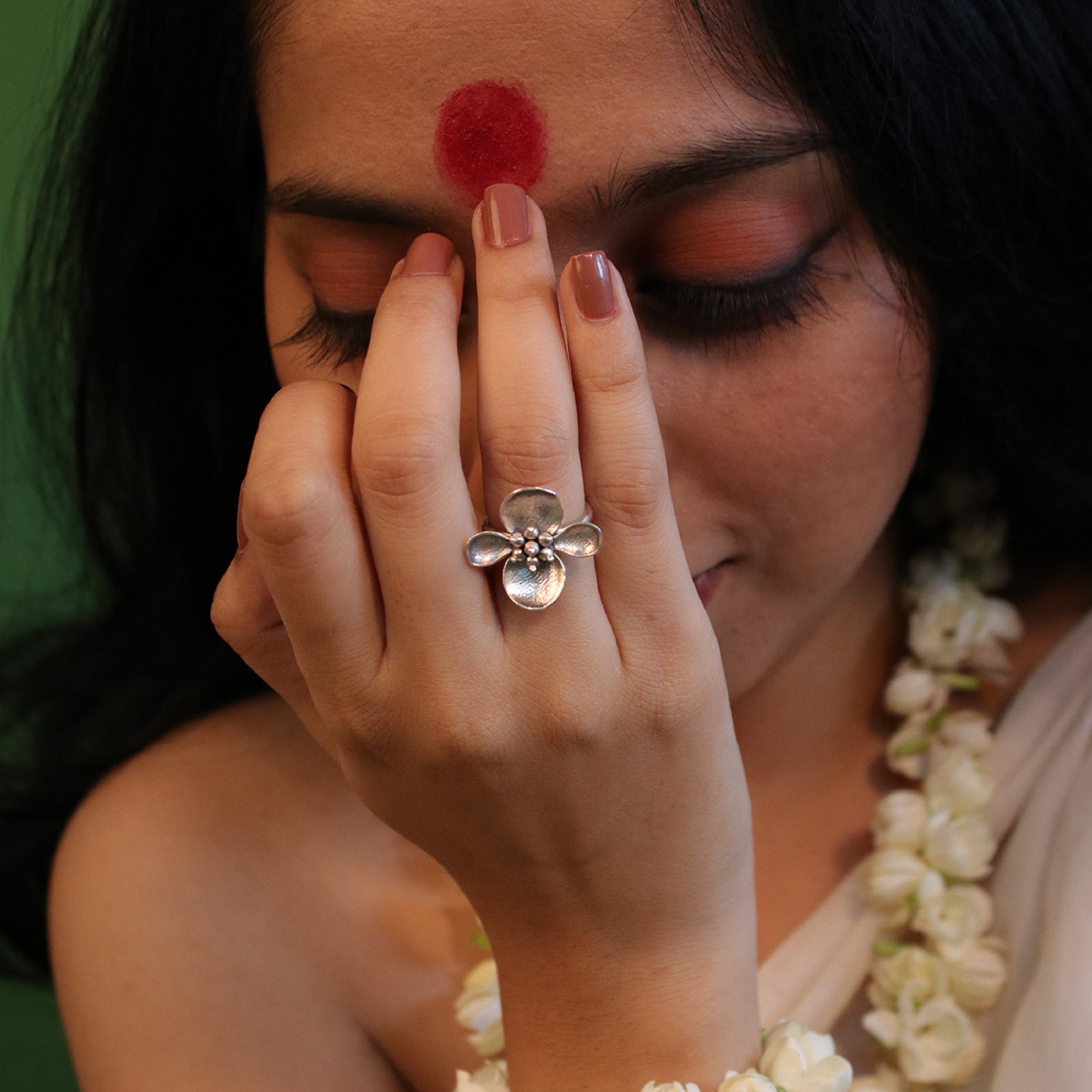 maya silver finger ring by moha