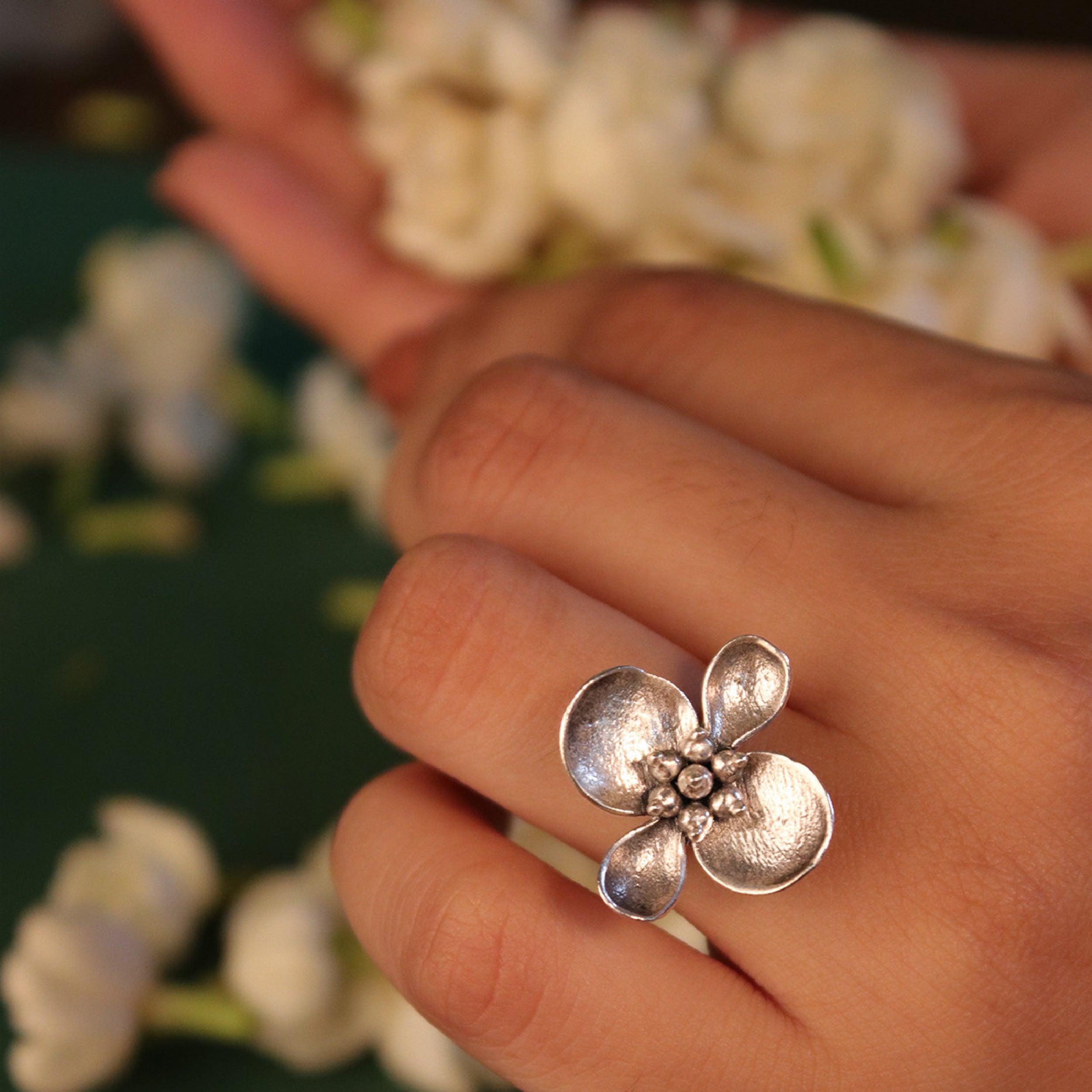 maya silver finger ring by moha