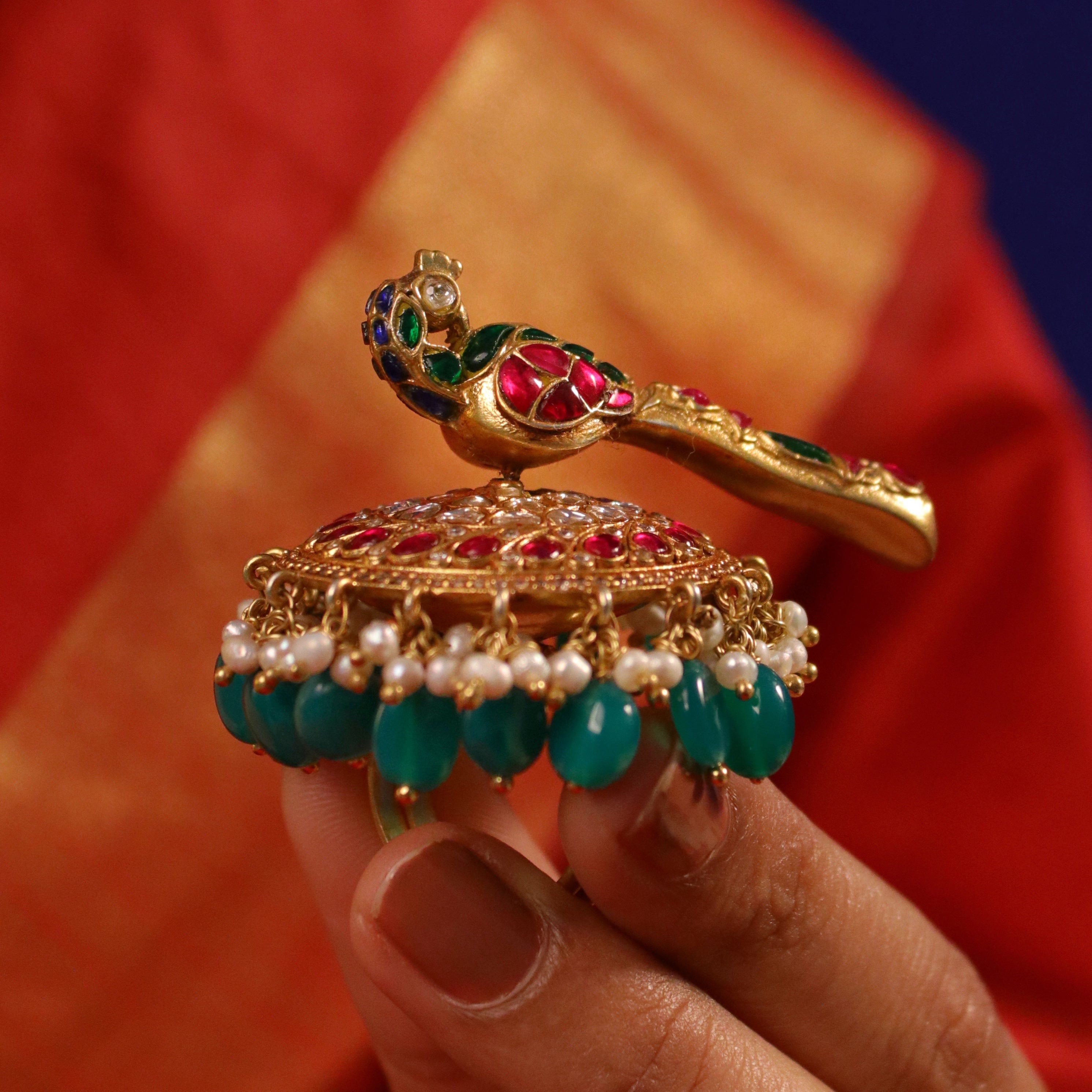 mayuramaya silver finger ring by moha