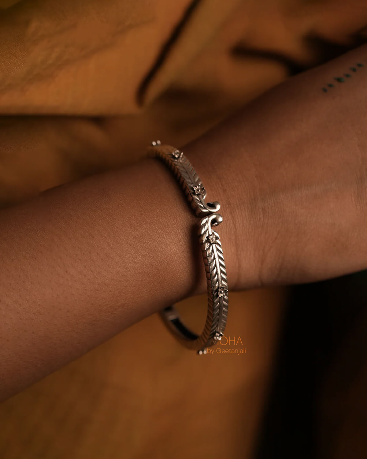 Buy Mor Silver Bangle by MOHA Online by MOHA