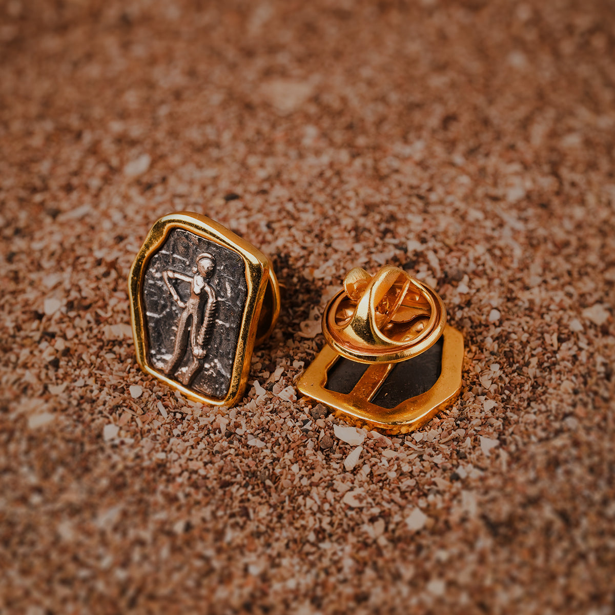 naari silver brooch pin by moha