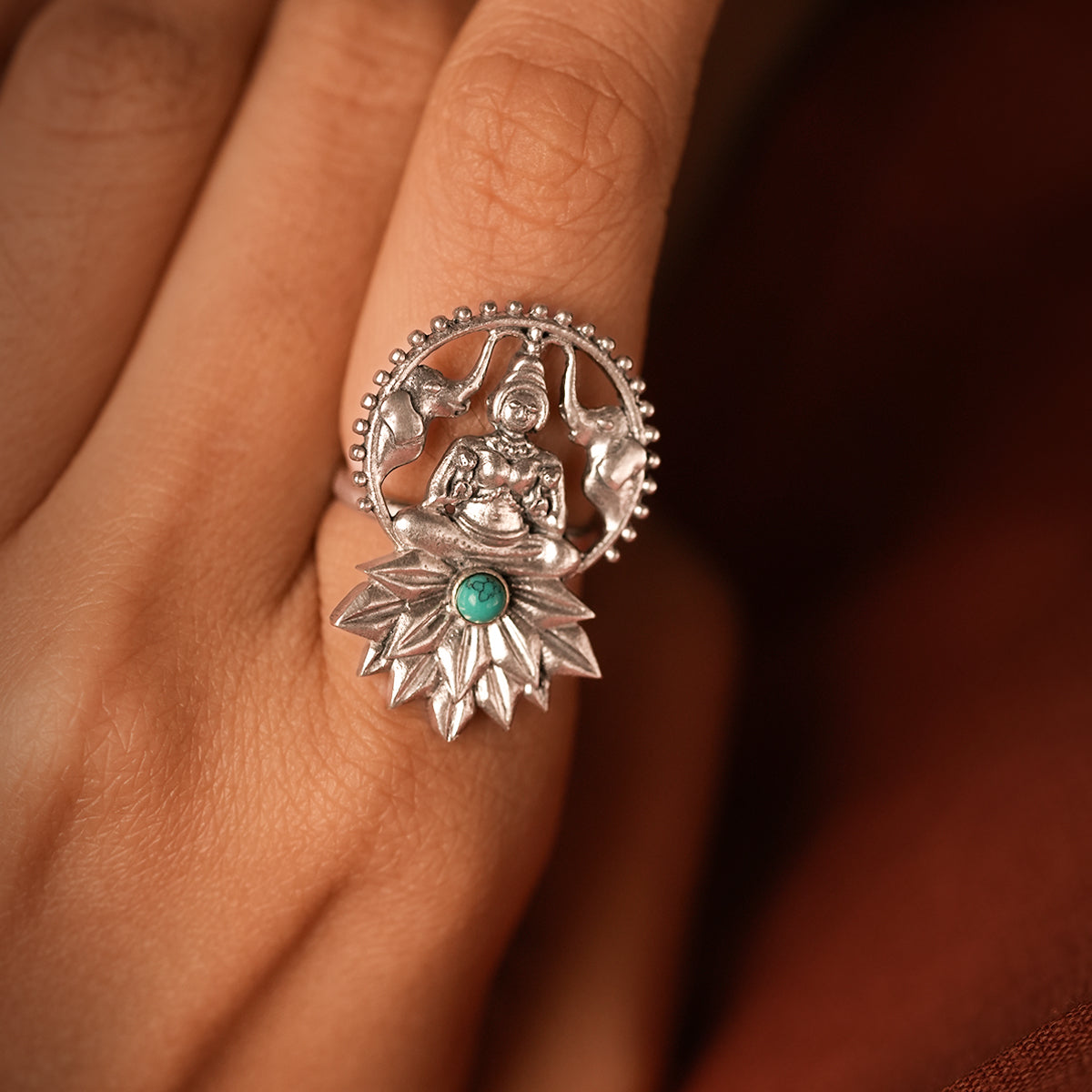 padma lakshmi silver finger ring by moha