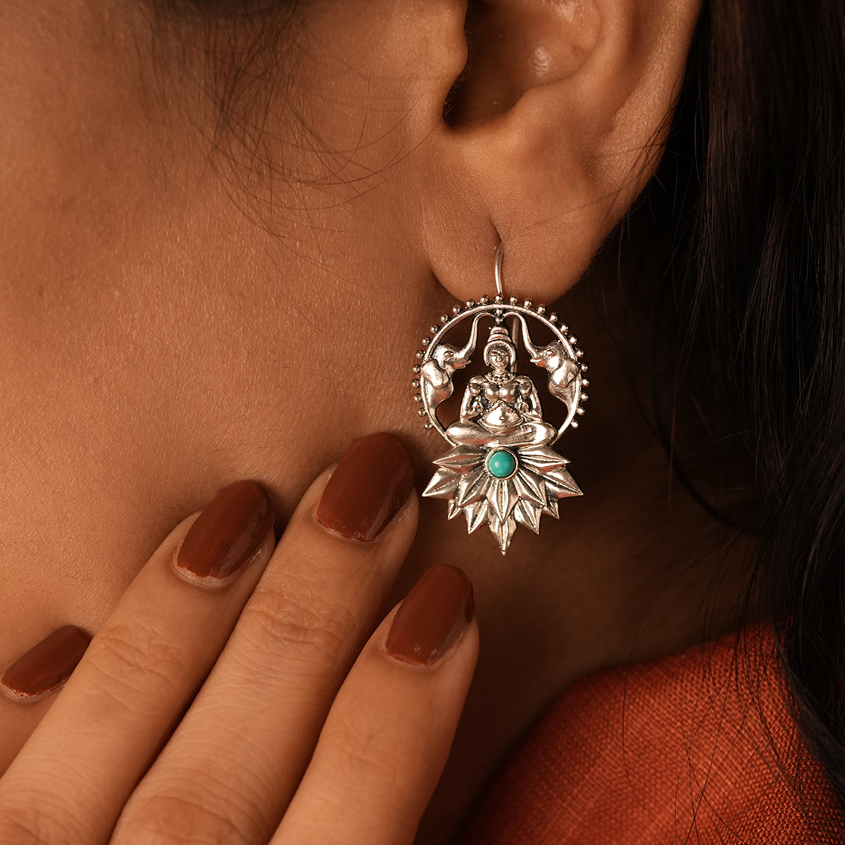 padmalakshmi silver earrings by moha