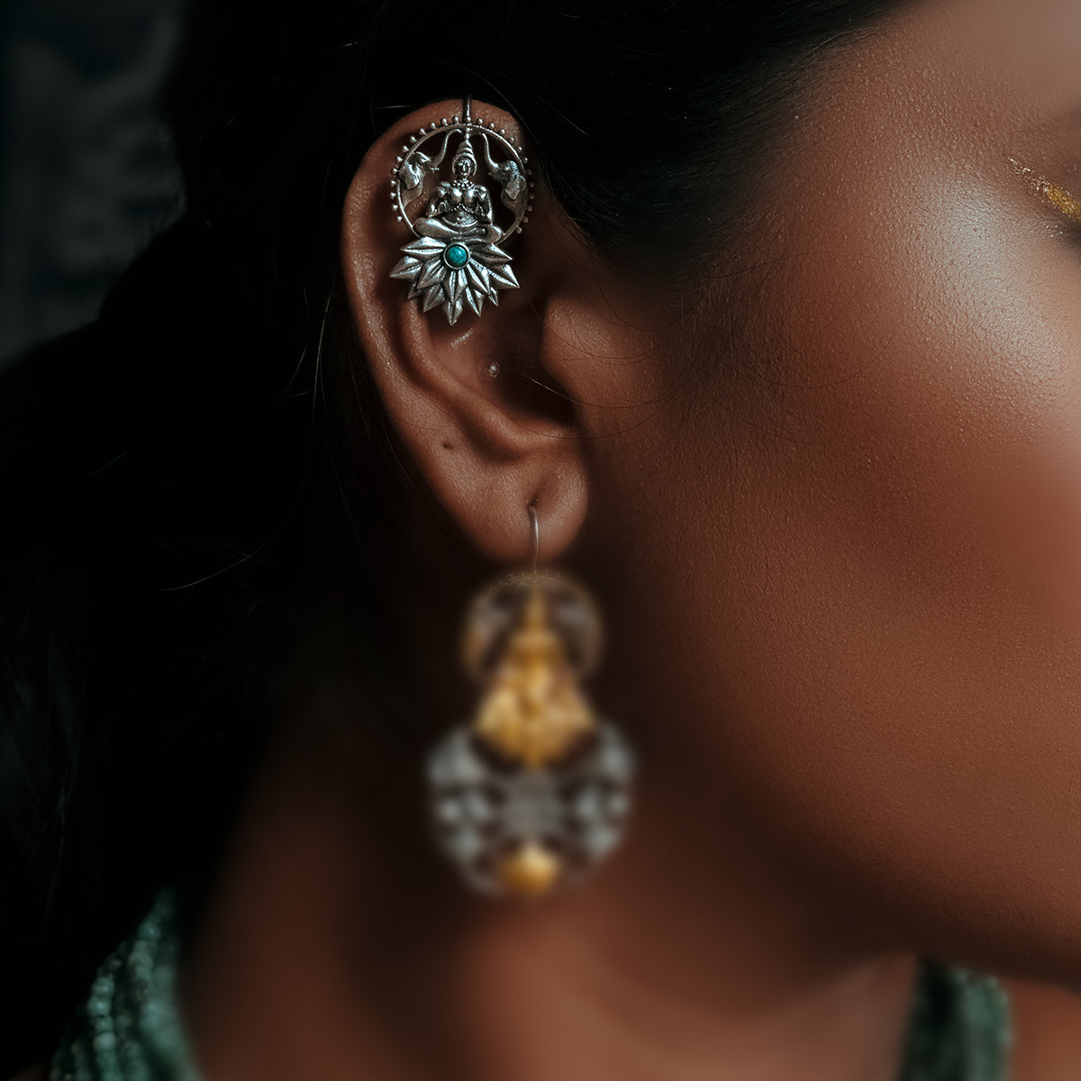 padmalakshmi silver earrings by moha