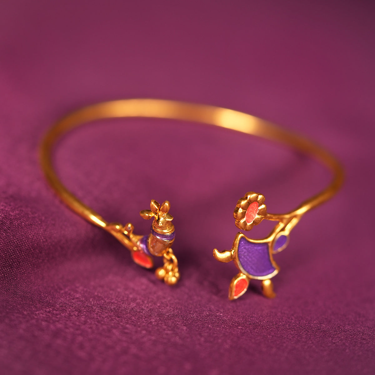 phul pakhi silver bracelet by moha