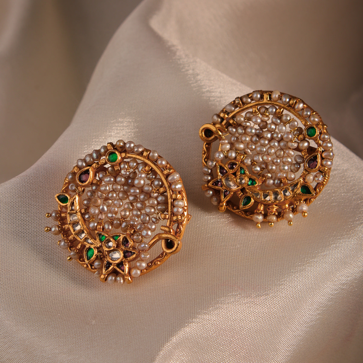Heer Pearl Silver Earrings by MOHA
