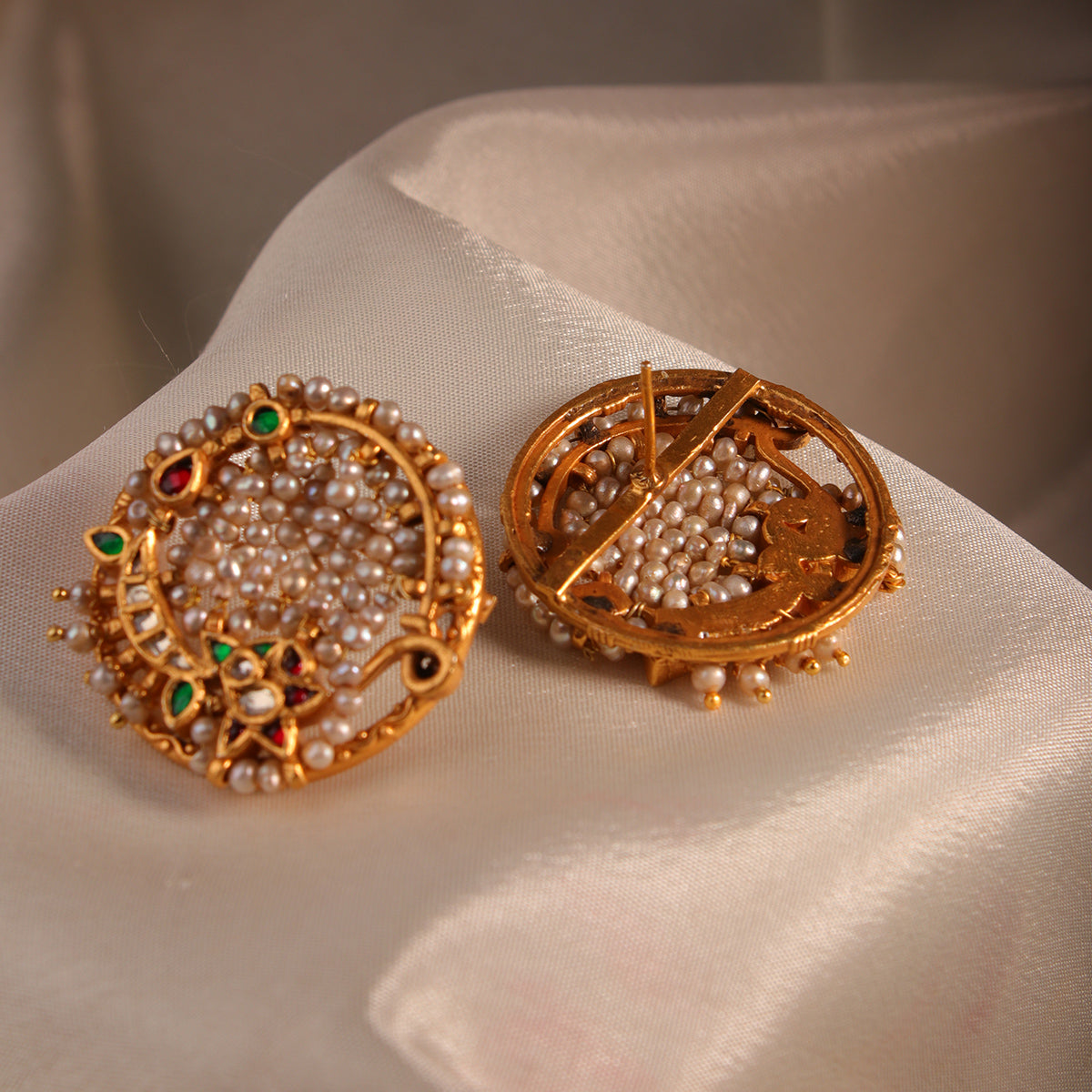 Heer Pearl Silver Earrings by MOHA