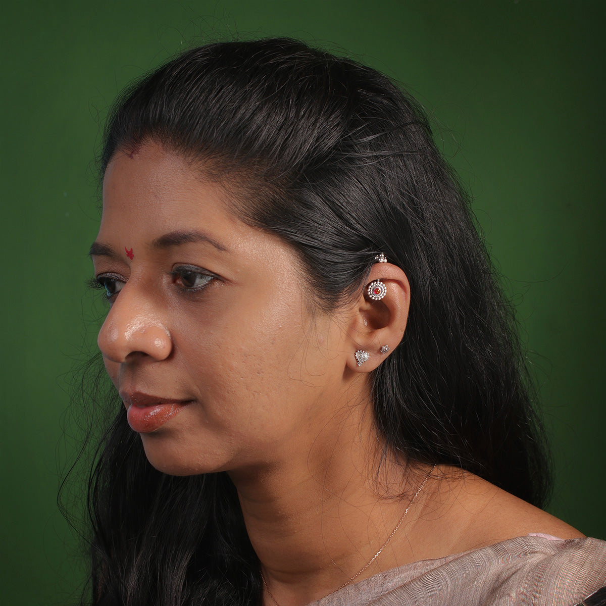 roma silver bugadi pierced by moha