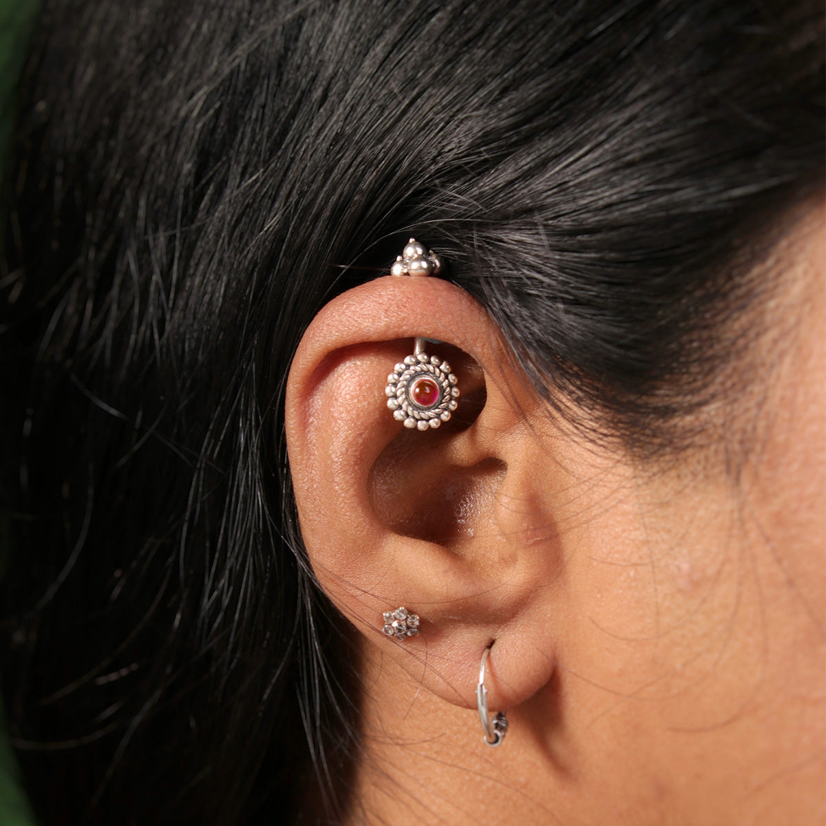 roma silver bugadi pierced by moha