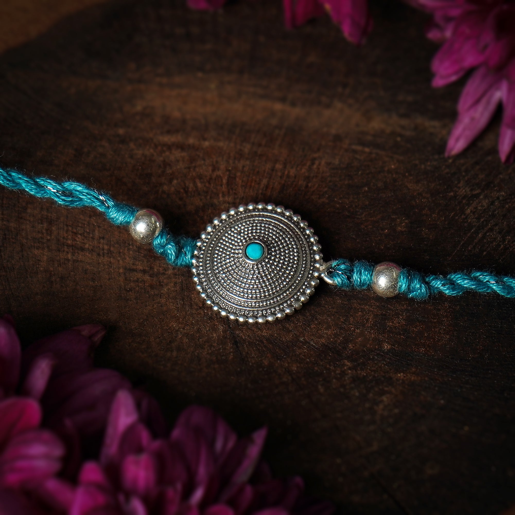 sara silver rakhi by moha