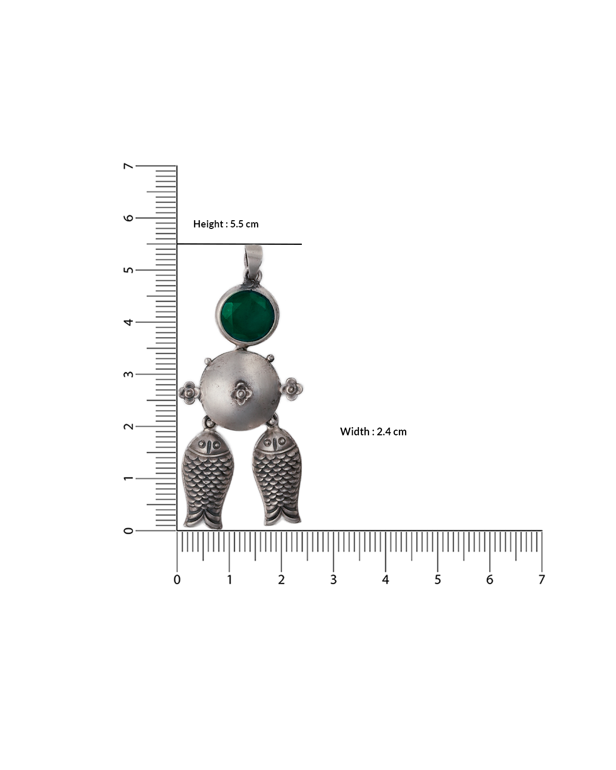 Mahaseer Silver Pendant by MOHA (Only Pendant)