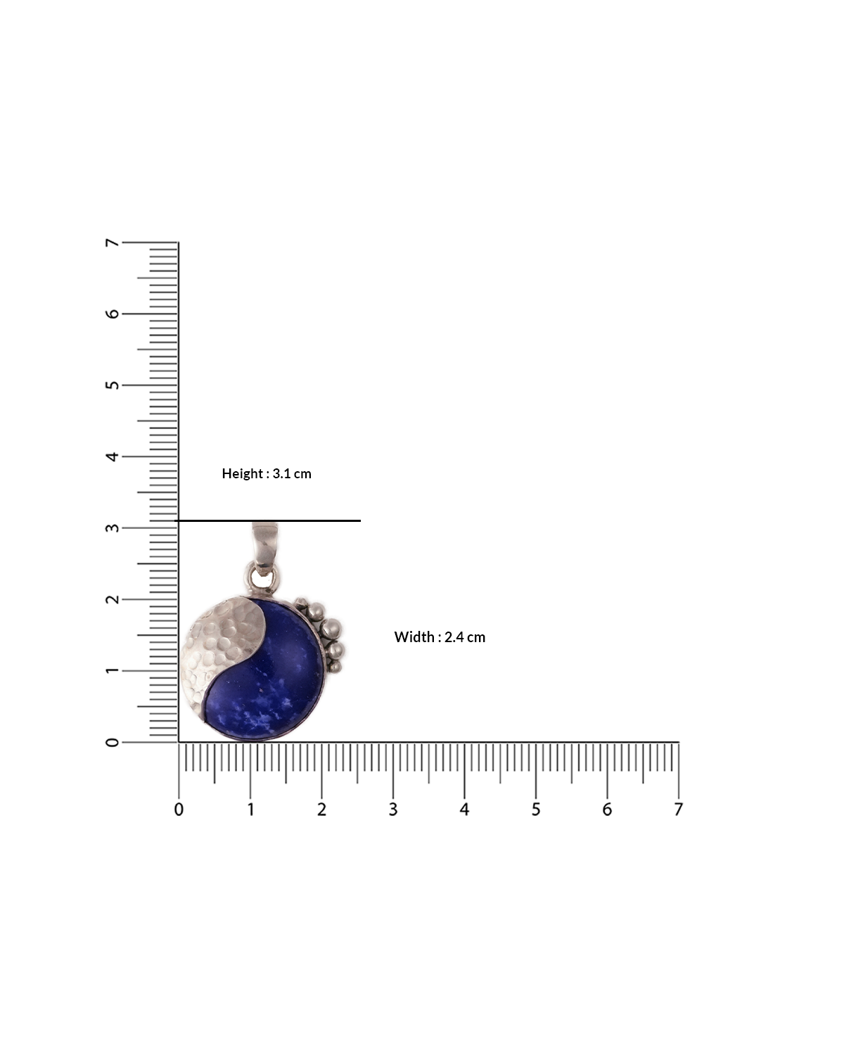 Neel Silver Pendant by Moha (Only Pendant)