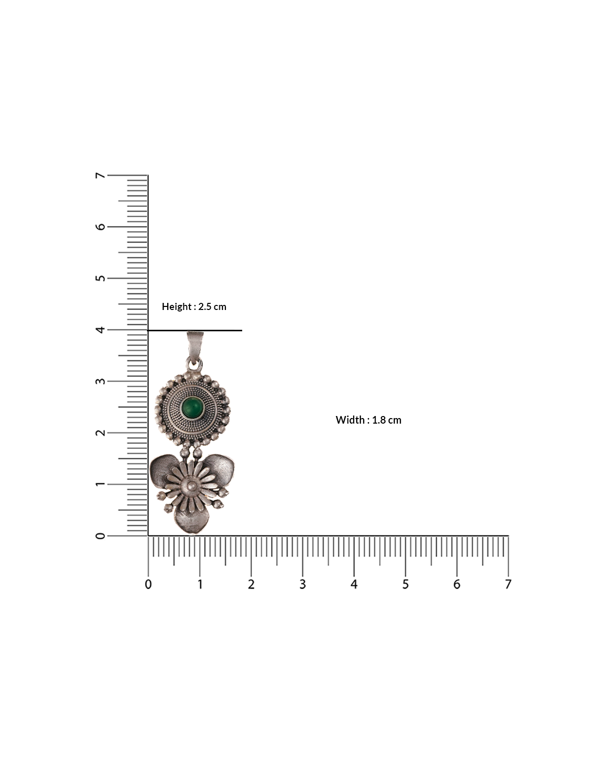 Triloki Abha Silver Pendant by MOHA (Only Pendant)