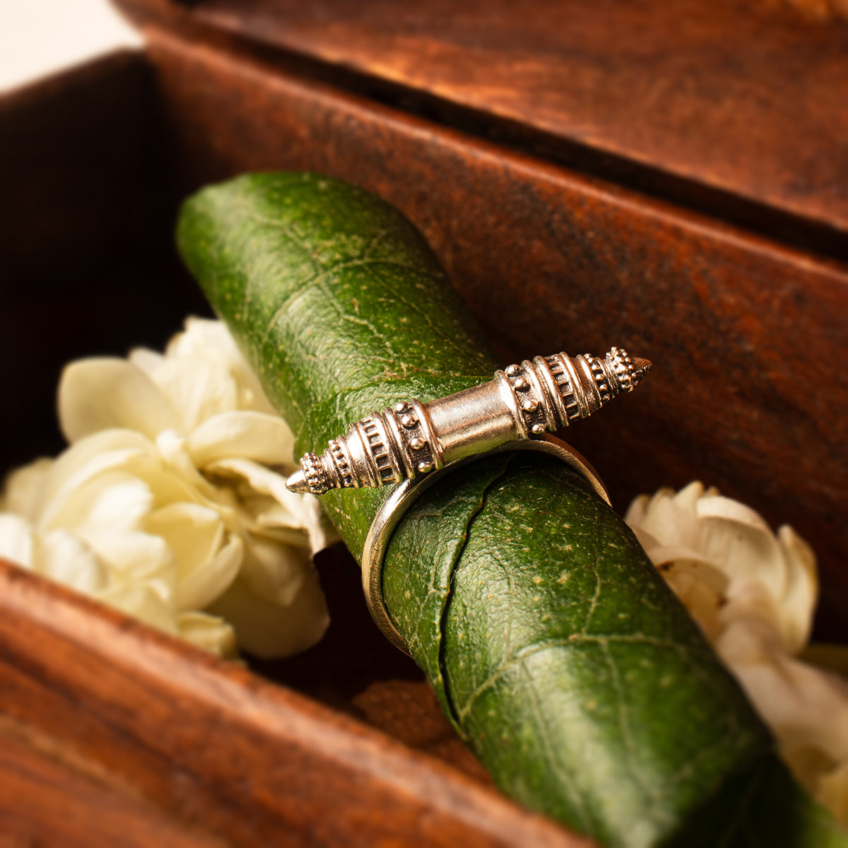 shakti silver finger ring by moha