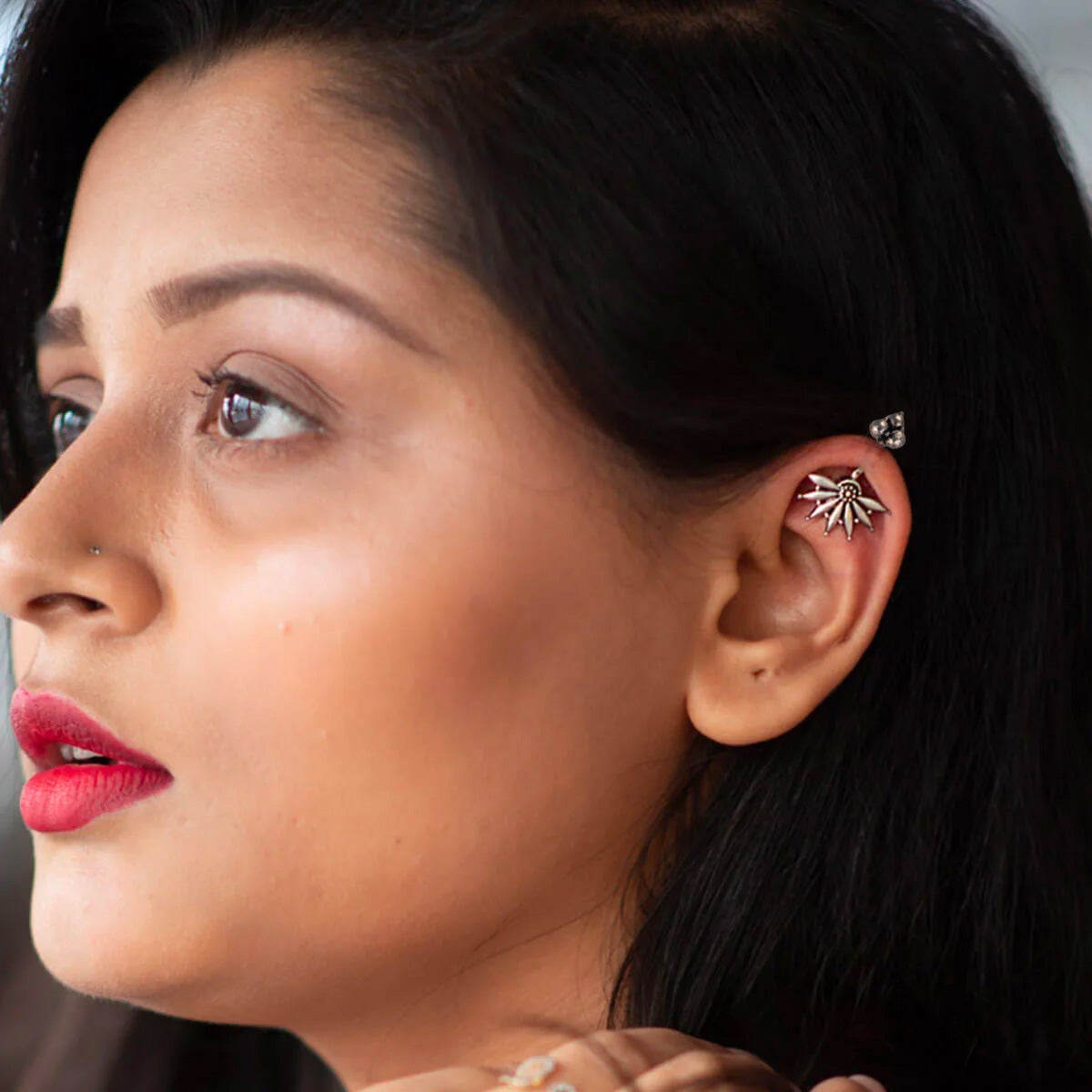 surya silver bugadi pierced by moha