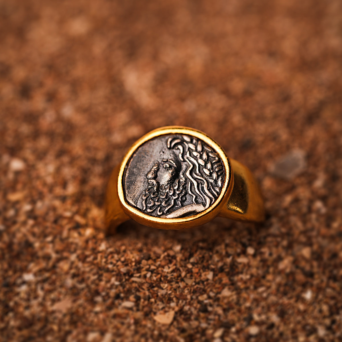 zeus silver finger ring by moha