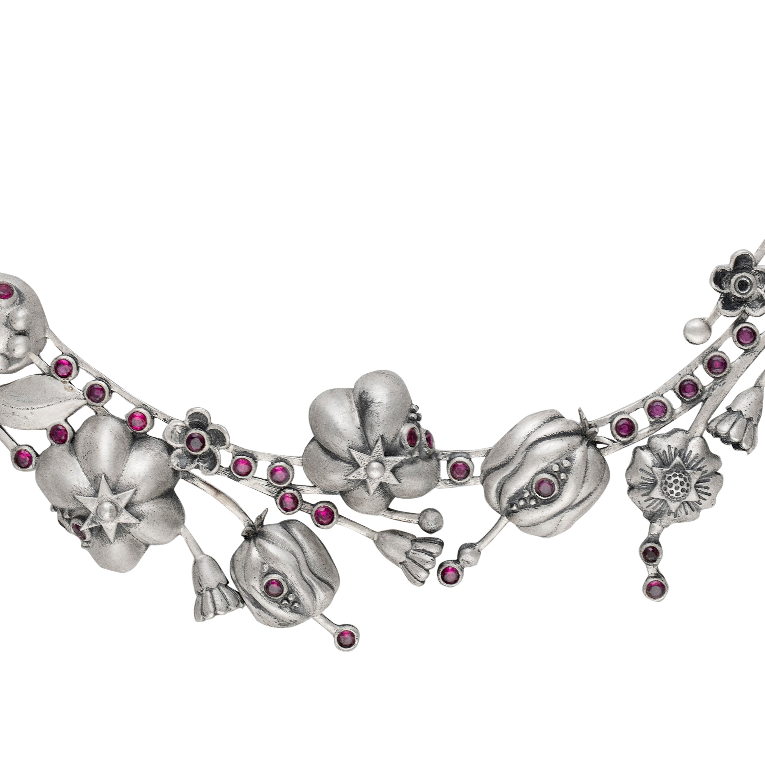 William Morris - Blossom Silver Necklace by Moha