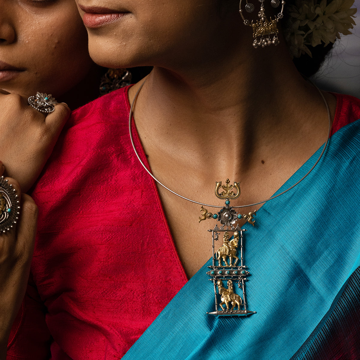 Ashwa Rohak  Silver Pendant Necklace by MOHA