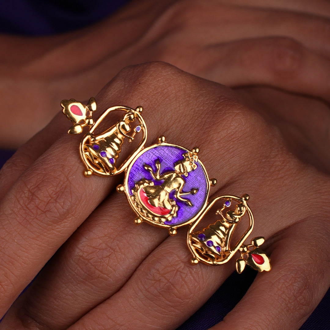 Radhe Shyam Silver Finger Ring By Moha